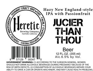 Heretic Brewing Company Jucier Than Thou June 2017