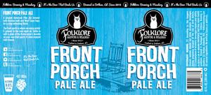 Folklore Front Porch Pale Ale June 2017