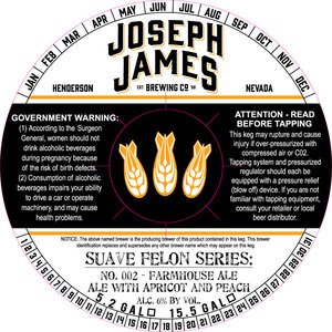 Joseph James Brewing Co No. 002 - Farmhouse Ale