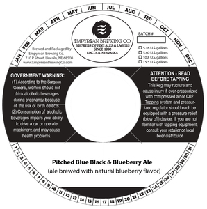 Pitched Blue Black & Blueberry Ale