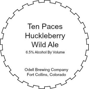 Odell Brewing Company Ten Paces Huckleberry Wild Ale June 2017