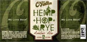 O'fallon Hemp Hop Rye Amber Ale