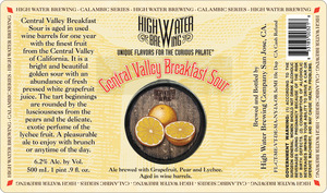 High Water Brewing Central Valley Breakfast Sour June 2017