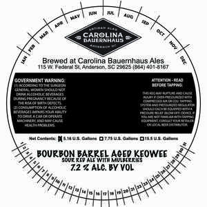 Carolina Bauernhaus Ales Bourbon Barrel Aged Keowee