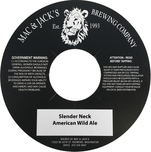 Mac And Jack's Brewing Company Slender Neck American Wild