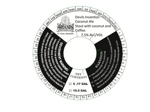 4 Hands Brewing Company Devils Invention Coconut Ale