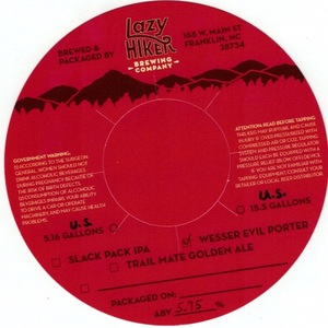 Lazy Hiker Wesser Evil Porter Wesser Evil Porter