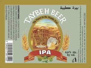 Taybeh Beer Ipa 