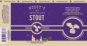 Woody's Salted Chocolate Stout June 2017