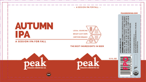 Peak Organic Autumn IPA June 2017