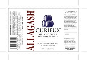 Allagash Brewing Company Curieux June 2017