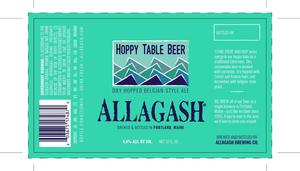 Allagash Brewing Company Hoppy Table Beer June 2017