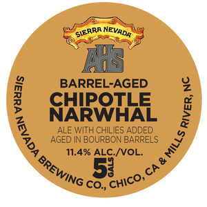 Sierra Nevada Barrel-aged Chipotle Narwhal June 2017