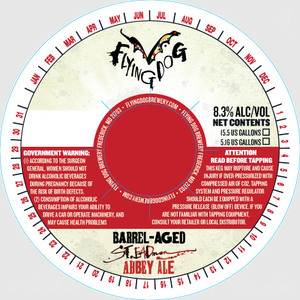 Flying Dog Barrel Aged St. Eadmans Abbey Ale June 2017