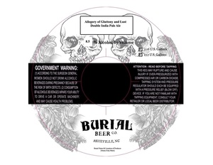 Burial Beer Co. Allegory Of Gluttony And Lust