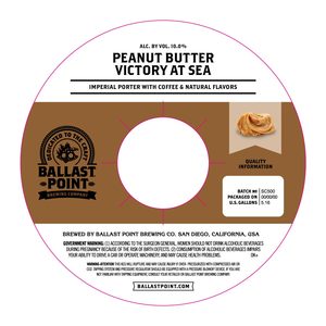 Ballast Point Peanut Butter Victory At Sea June 2017