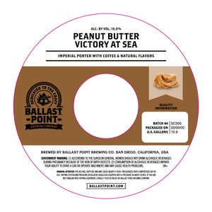 Ballast Point Peanut Butter Victory At Sea June 2017