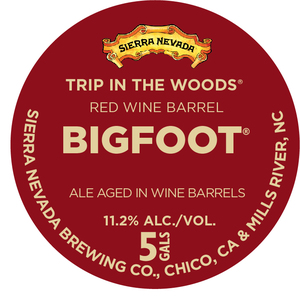 Sierra Nevada Red Wine Barrel Bigfoot June 2017