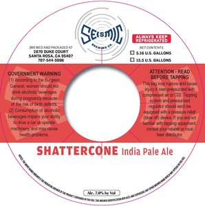 Seismic Brewing Company Shattercone June 2017