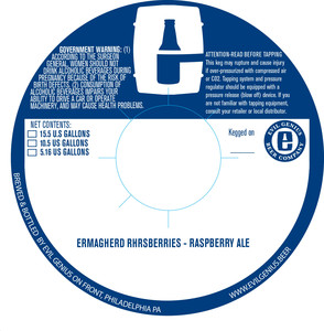 Evil Genius Beer Company Ermagherd Rhrsberries