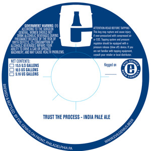Evil Genius Beer Company Trust The Process