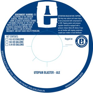 Evil Genius Beer Company Utopian Blaster