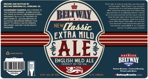 Beltway New Classic Mild Ale July 2017