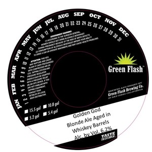 Green Flash Brewing Co. Golden God June 2017