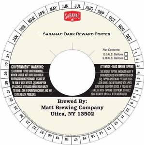 Saranac Dark Reward Porter