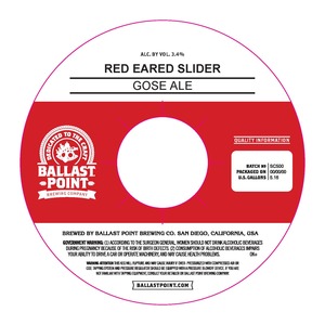 Ballast Point Red Eared Slider July 2017