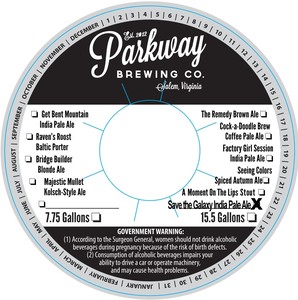 Parkway Brewing Company Save The Galaxy India Pale Ale