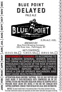 Blue Point Brewing Company Delayed Pale Ale June 2017