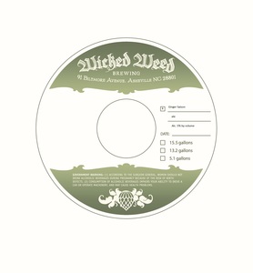 Wicked Weed Brewing Ginger Saison June 2017
