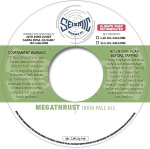 Seismic Brewing Co Megathrust India Pale Ale