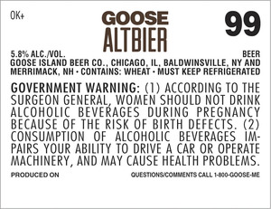 Goose Island Beer Co. Goose Altbier