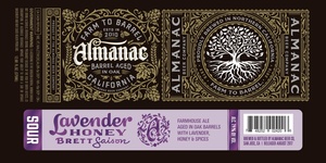 Almanac Beer Co. Lavender Honey Brett Saison July 2017
