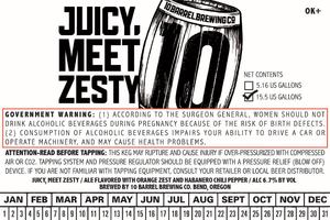 10 Barrel Brewing Co. Juicy Meet Zesty