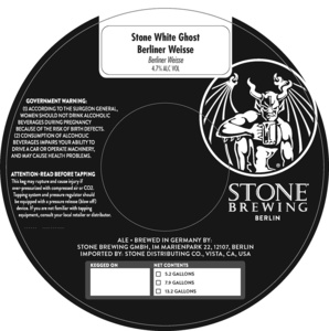 Stone White Ghost Berliner Weisse July 2017