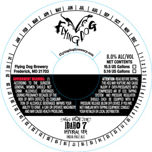 Flying Dog Brewery Single Hop Idaho 7 Imperial IPA