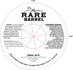 The Rare Barrel Small Acts