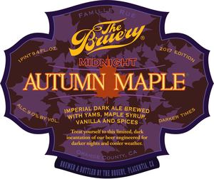 The Bruery Midnight Autumn Maple July 2017