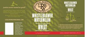 Legal Remedy Brewing Co. Whistleblower Watermelon Wheat