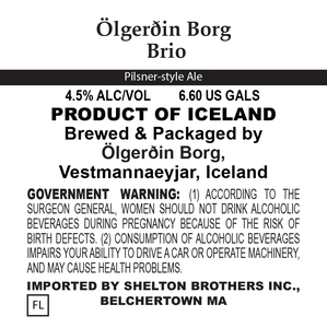 ÖlgerÐin Borg Brio July 2017