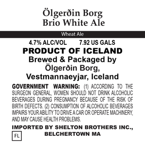 ÖlgerÐin Borg Brio White Ale