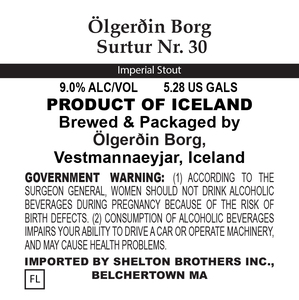 ÖlgerÐin Borg Surtur Nr. 30