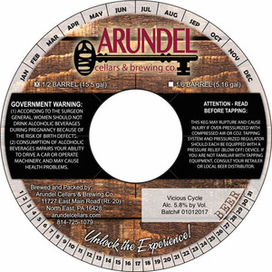 Arundel Cellars & Brewing Co. Vicious Cycle July 2017
