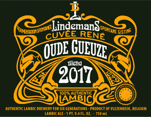 Lindemans Cuvee Rene Gueuze July 2017