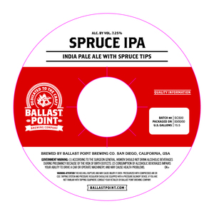 Ballast Point Spruce IPA July 2017