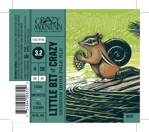 Crazy Mountain Brewing Company Little Bit Of Crazy Session IPA