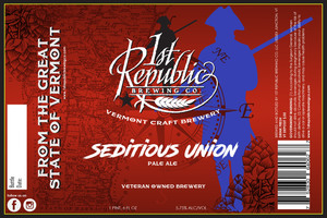 1st Republic Brewing Company Seditious Union July 2017